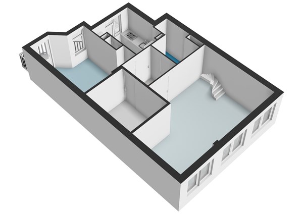 Floor plan - Heemstedestraat 7-3, 1059 CX Amsterdam 